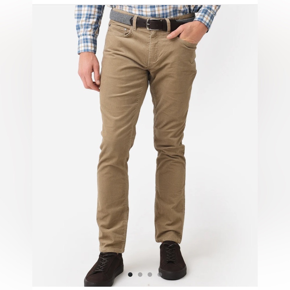 Rodd & Gunn Corduroy Pants Straight Fit tan brown 35 short